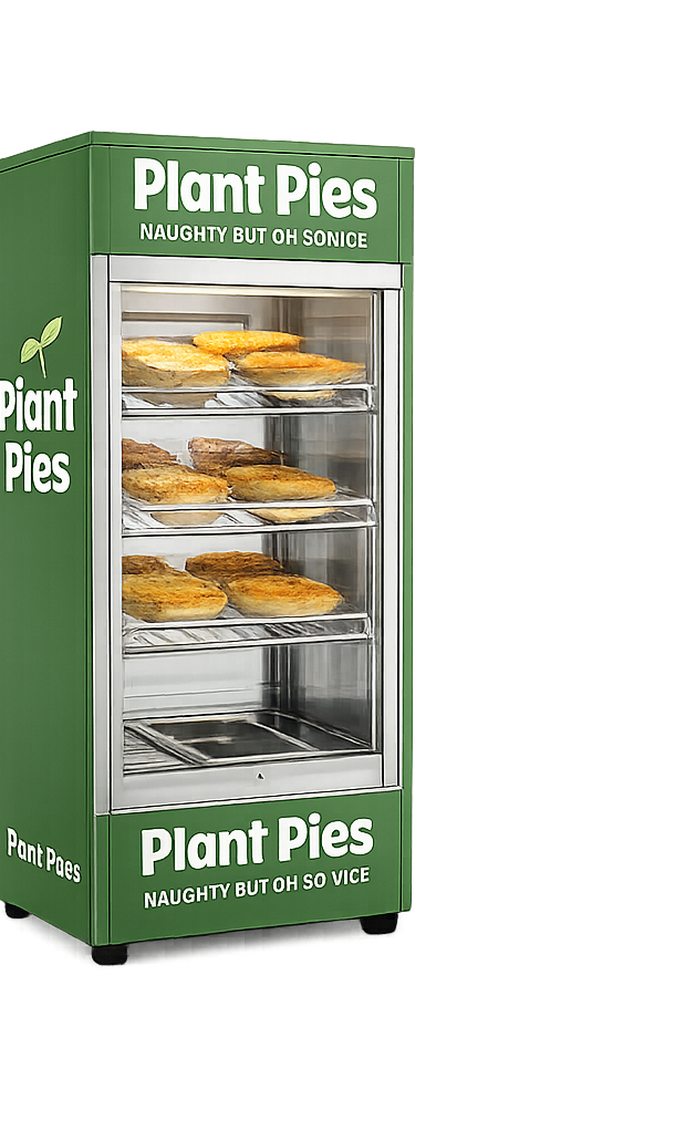 Small Plant Pies display oven