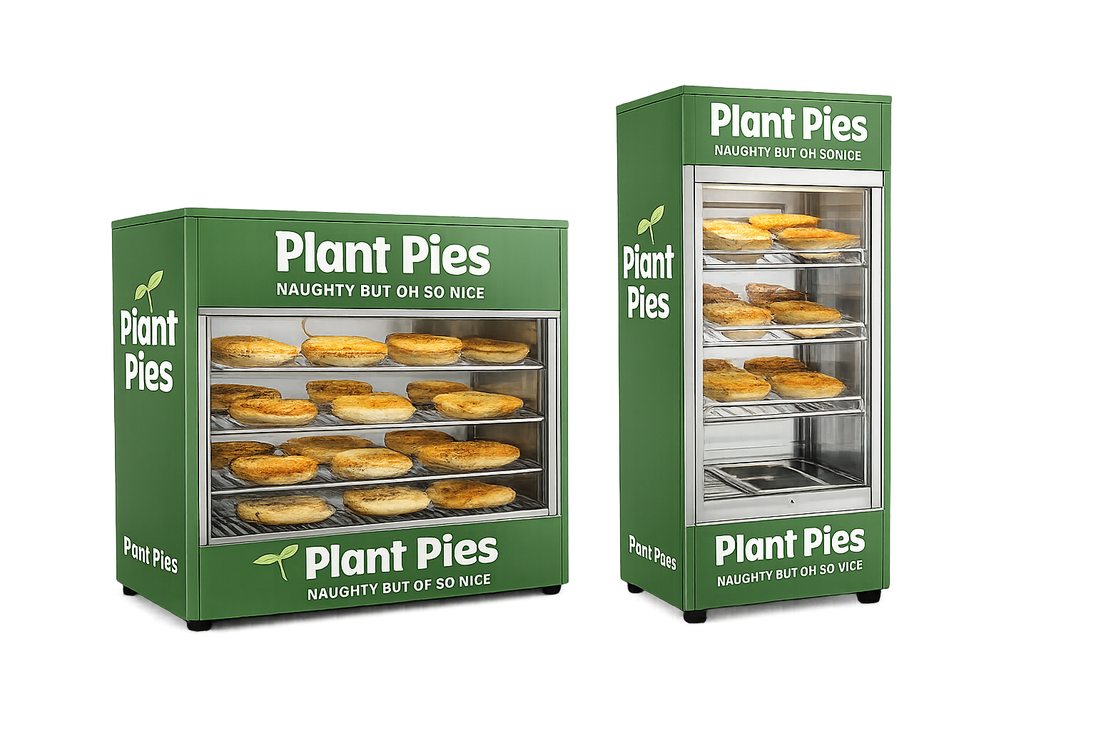 Plant Pies branded display ovens